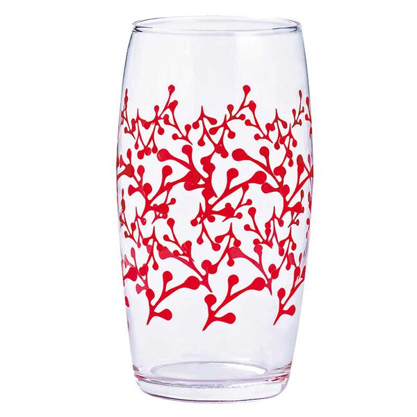Copo De Vidro Decorado Galhos