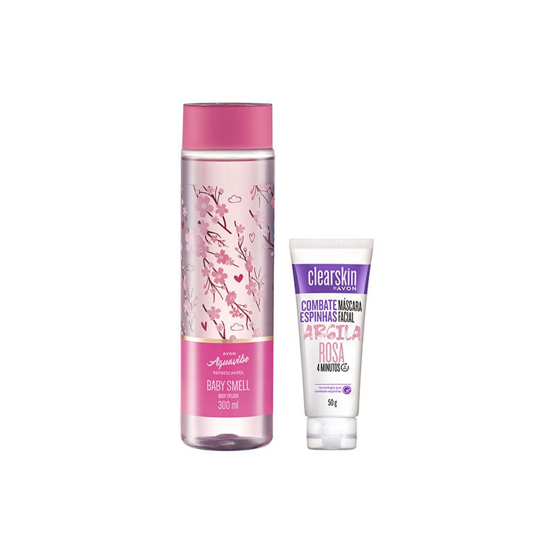 Kit Clearskin Mascara E Aquavibe Rosa