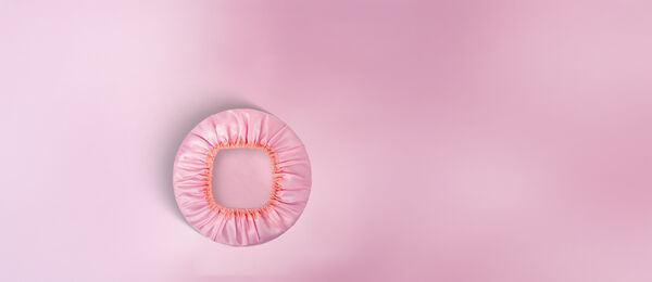 Touca De Cetim Rosa