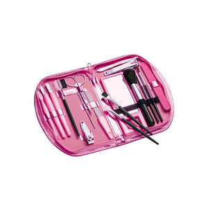 Estojo Luxo Rosa Metalizado