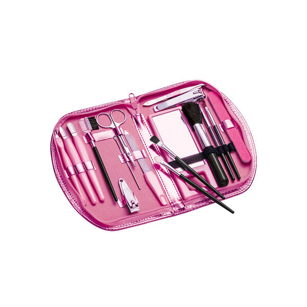 Estojo Luxo Rosa Metalizado