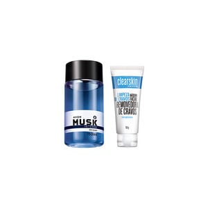 Kit Clearskin Mascara E Musk Azul
