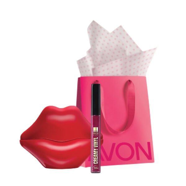 Presente Avon Power Stay Duo Especial Magenta Fascinante