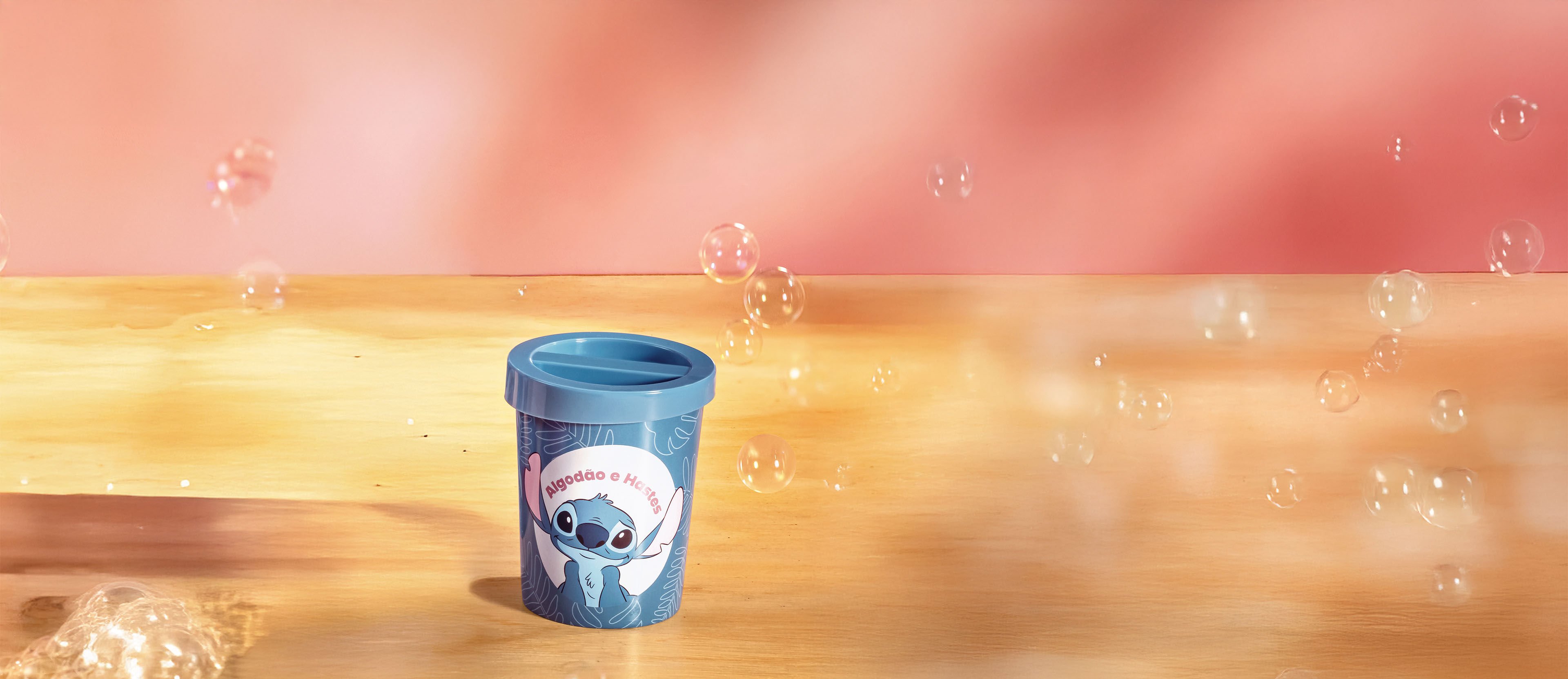 Porta Algodão e Cotonete Stitch