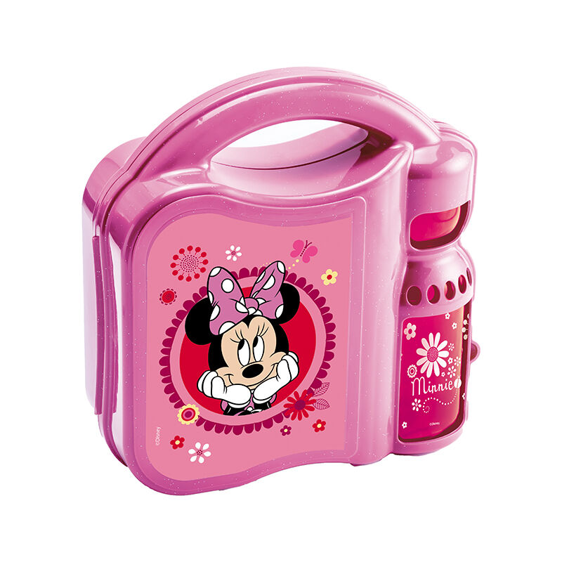 Lancheira Com Garrafa Minnie