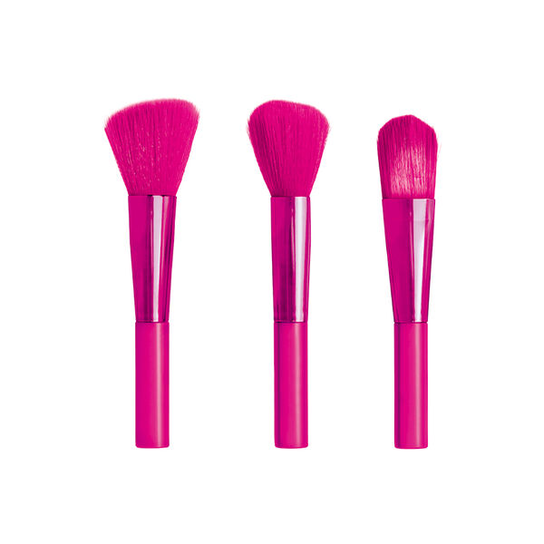 Kit 3 Minis Pincéis Para Rosto