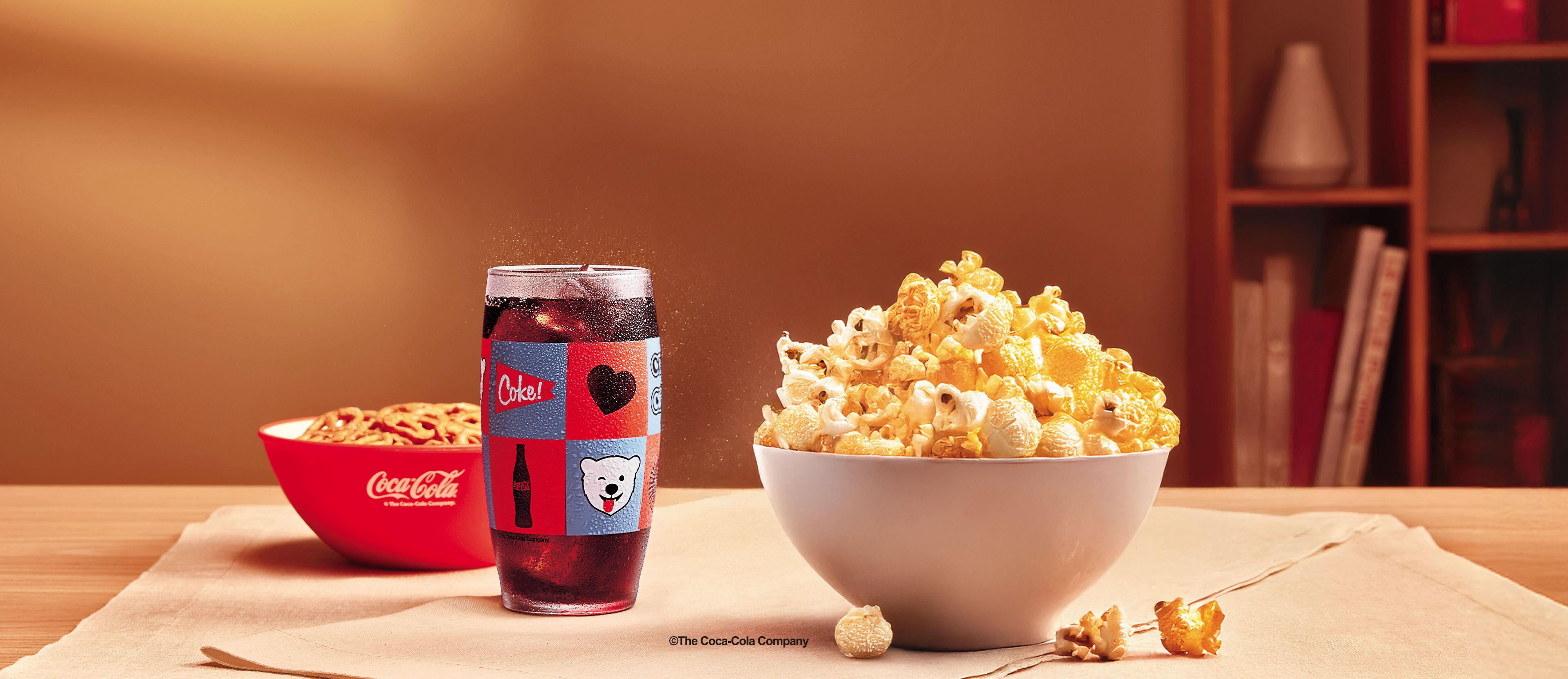 Copo De Vidro Coca-Cola Xadrez Coke