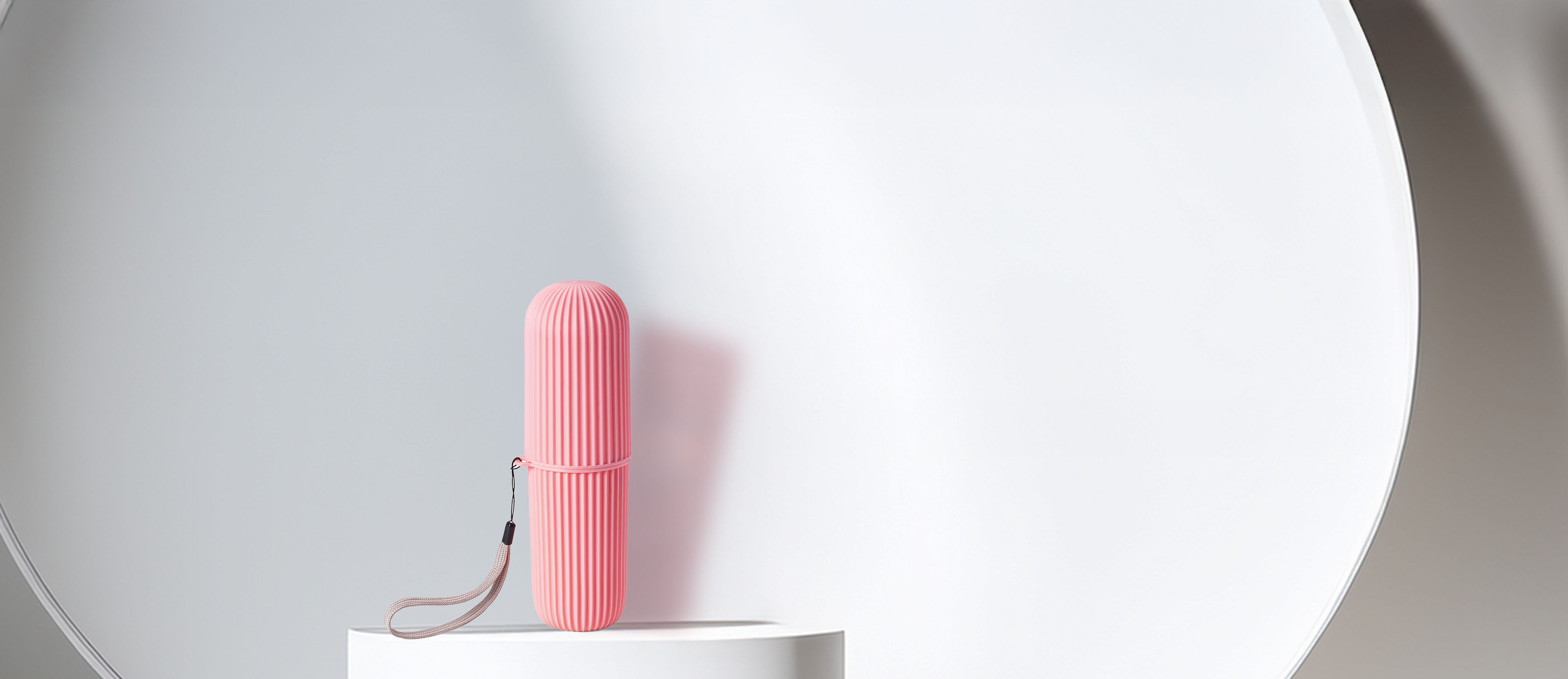 Porta Escova De Dentes Diamantado Rosa