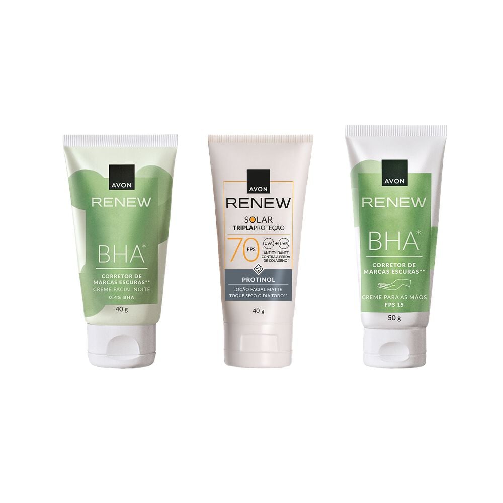 Kit Renew Corretor de Marcas Escuras Mãos e Rosto