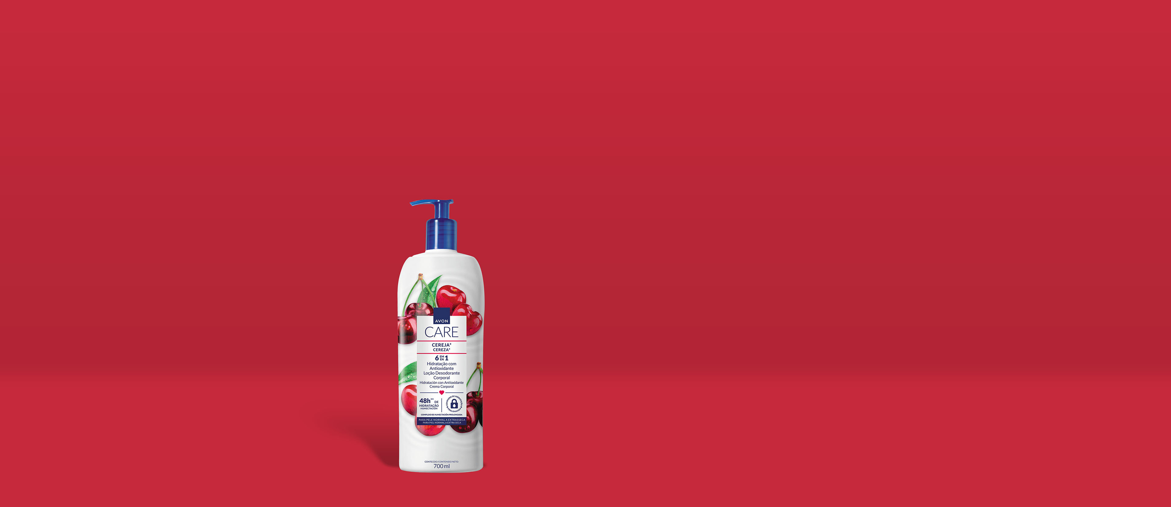 Avon Care Loção Desodorante Corporal Cereja