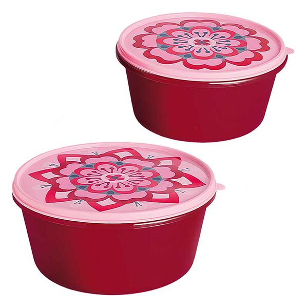 Kit 2 Potes Armazenar Com Estampa Melamina