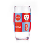Copo De Vidro Coca-Cola Xadrez Coke