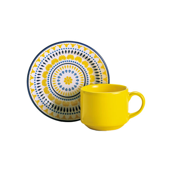 Jogo 4 Xícaras e 4 Pires Esplendor