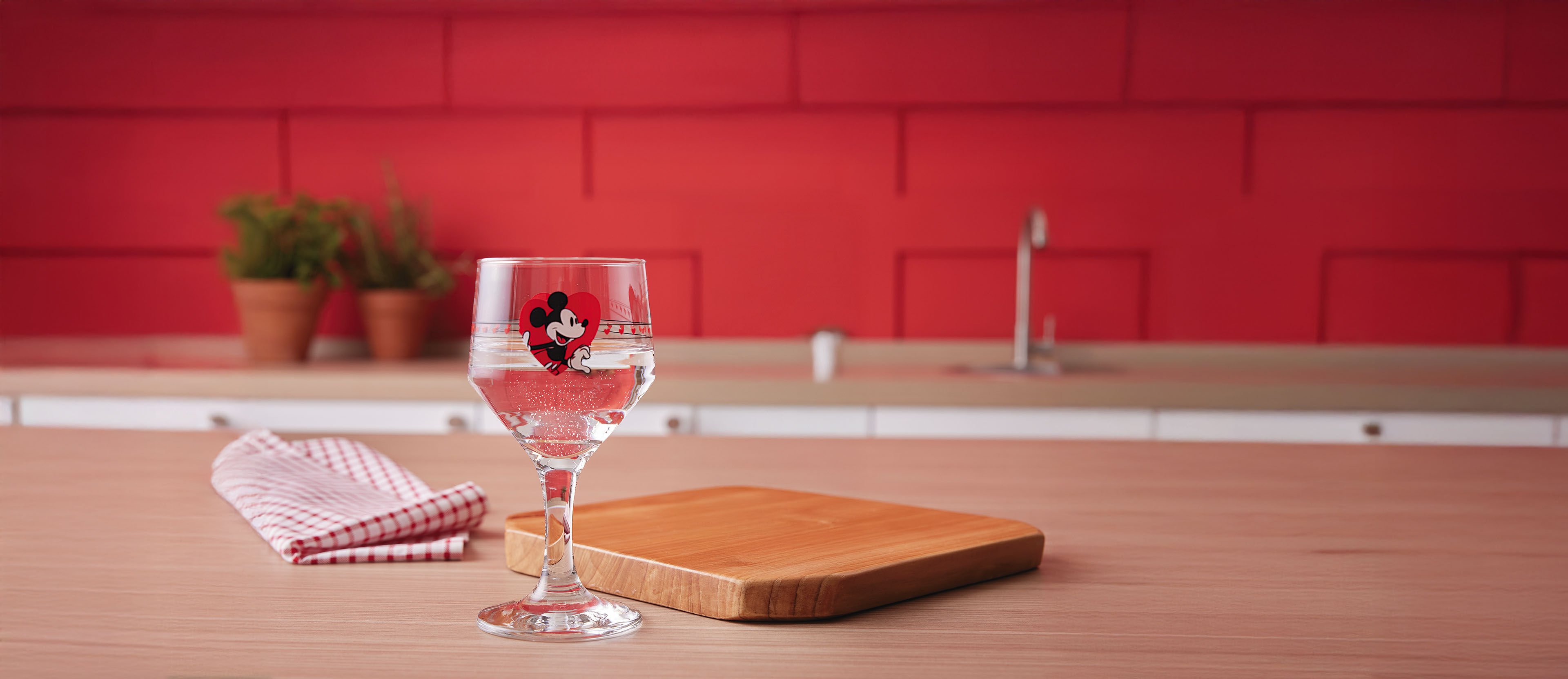 Taça de Vidro Disney Mickey