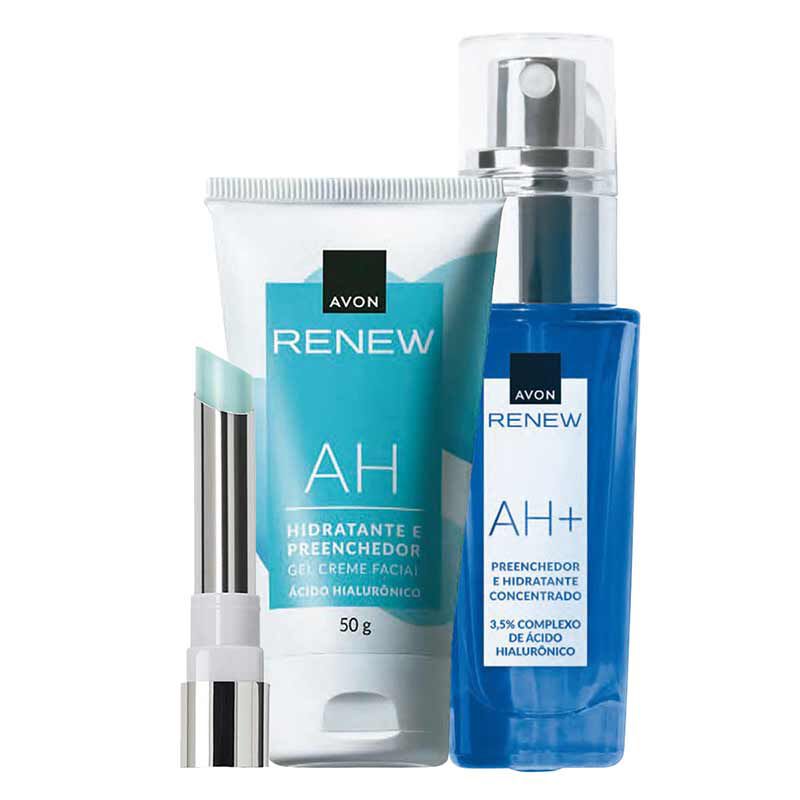 Kit Renew Vitamina D, Hialurônico E Tratamento Labial