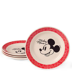 Jogo 4 Pratos Rasos Disney Mickey & Amigos