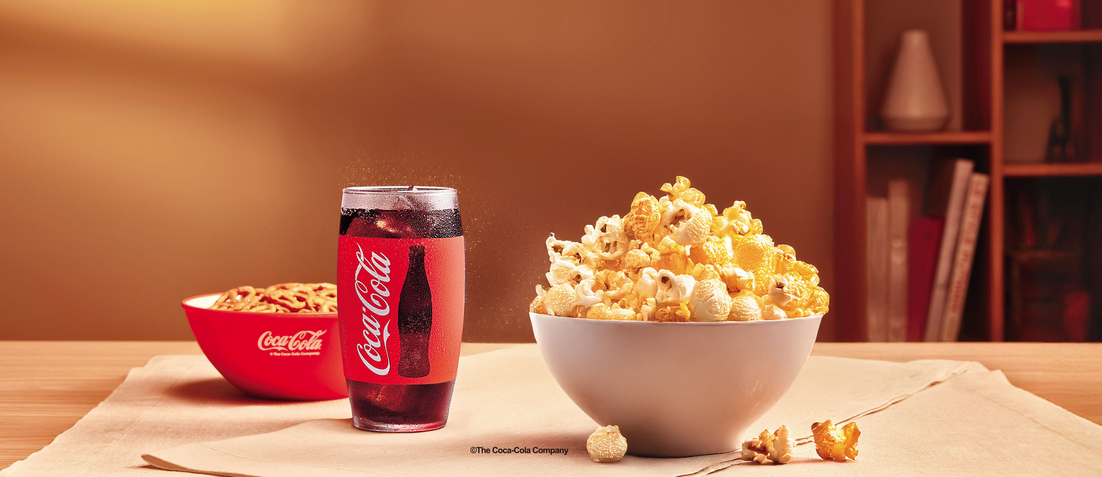 Copo De Vidro Coca-Cola Vermelho