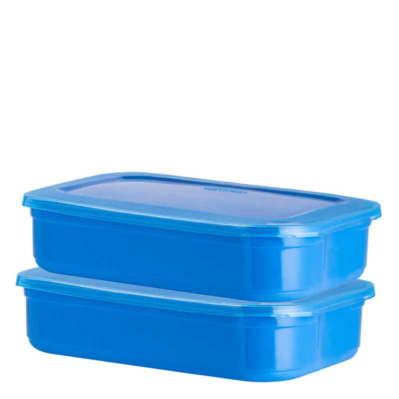 Kit 2 Potes Rasos Azul Candy