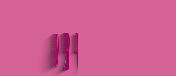Kit 3 Pentes Multiformas Rosa