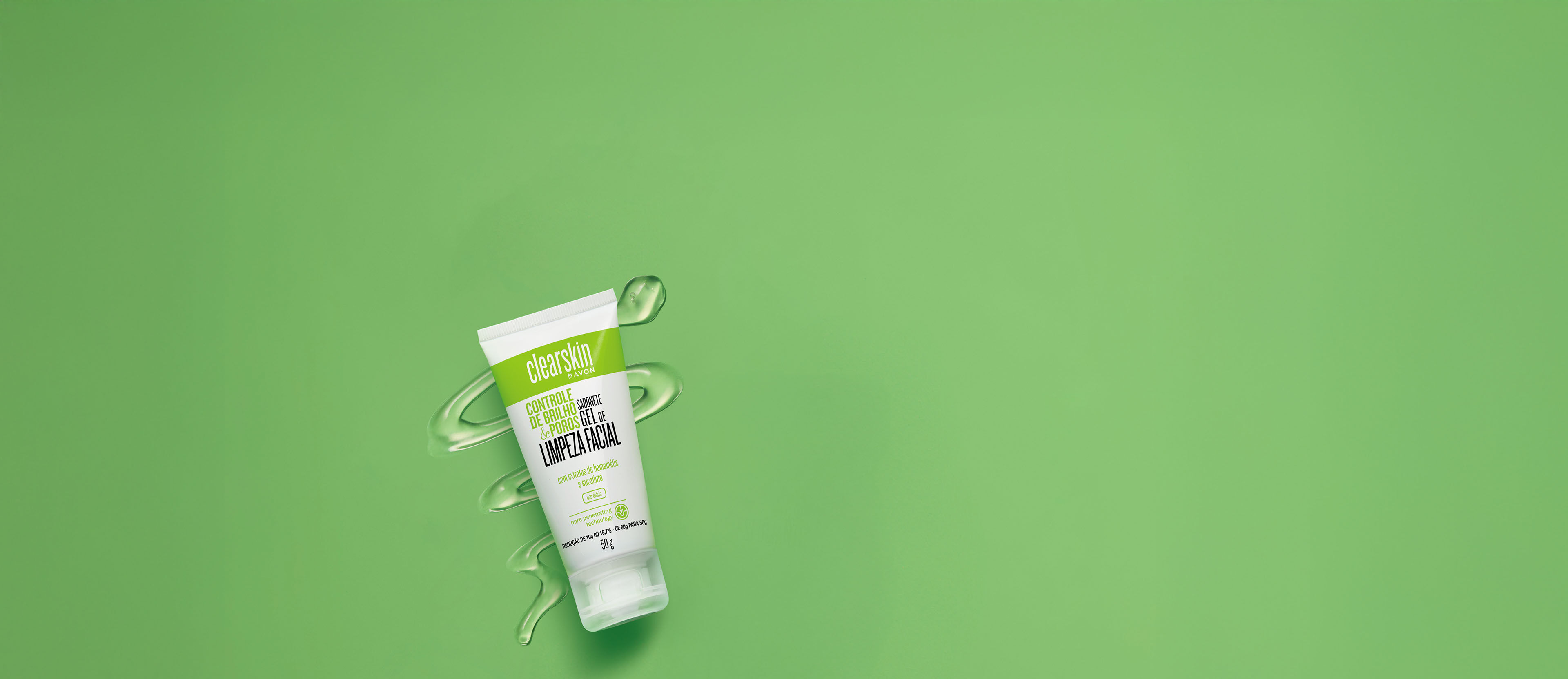 Gel de Limpeza facial Controle de Brilho e Poros