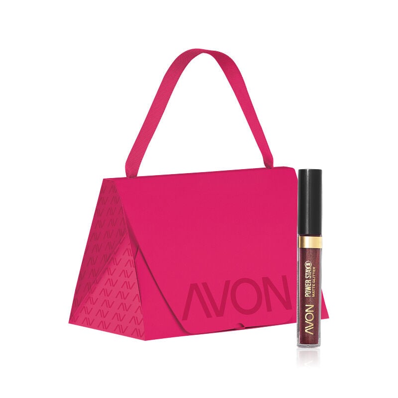 Presente Batom Power Stay Glitter Nude Iluminado