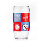 Copo De Vidro Coca-Cola Xadrez Coke