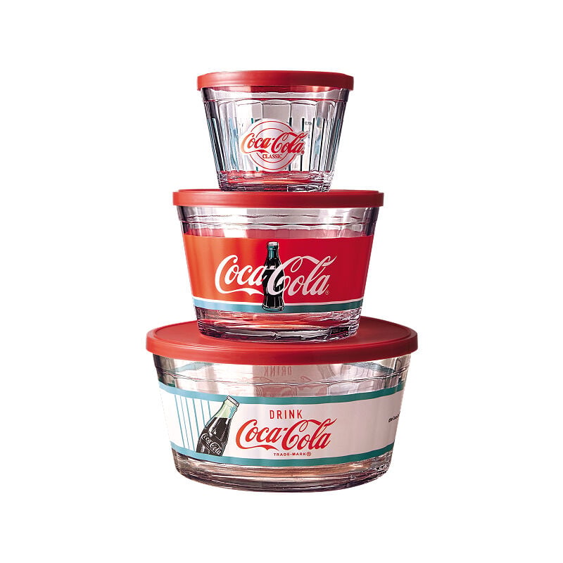 Kit 3 Potes Coca-Cola