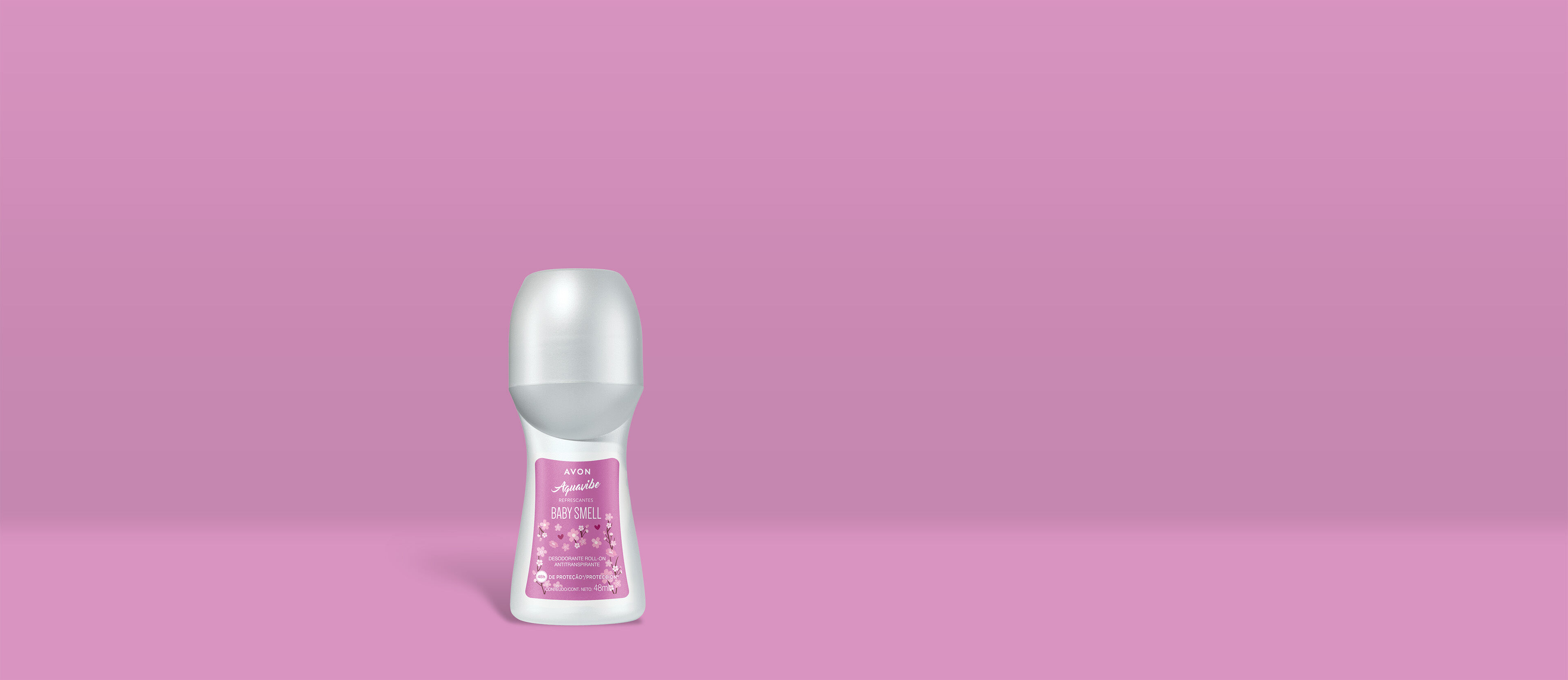 Desodorante Antitranspirante Roll-On Aquavibe Refrescantes Baby Smell