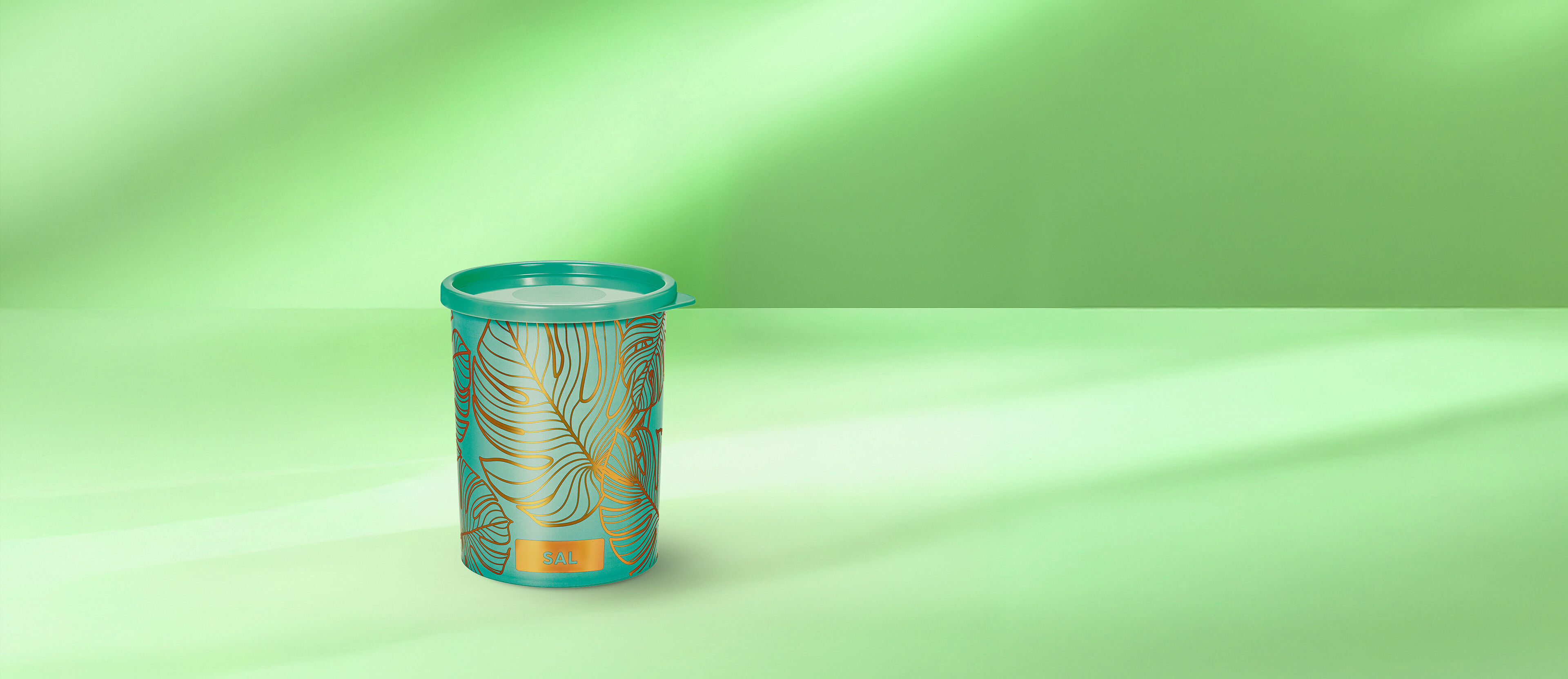 Pote Mantimento Sal Natural Gold