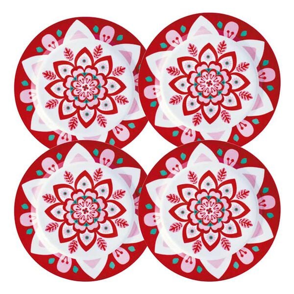 Jogo 4 Pratos Mandala