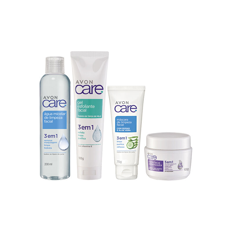 Kit Limpeza Facial Avon Care