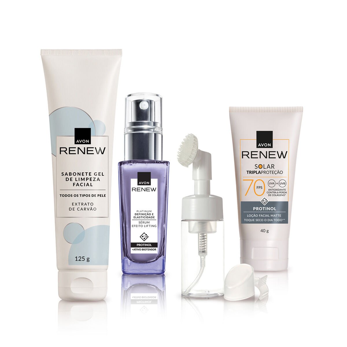 Kit Renew Limpeza E Proteção Facial + Sérum Lift