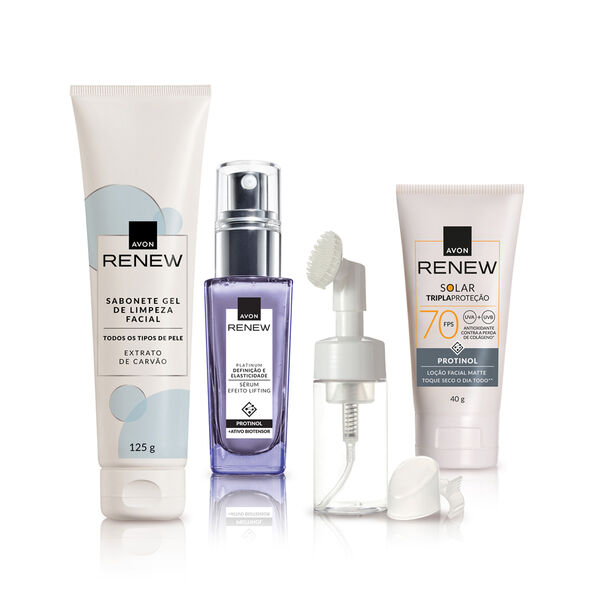 Kit Renew Limpeza E Proteção Facial + Sérum Lift