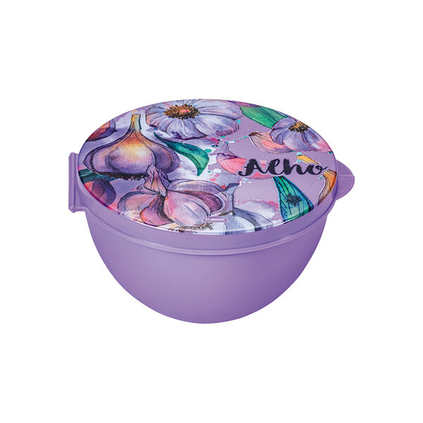 Porta Metades Alho Candy Lilás