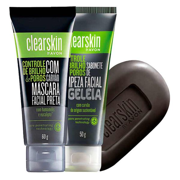 Kit Clearskin Tratamento Carvão