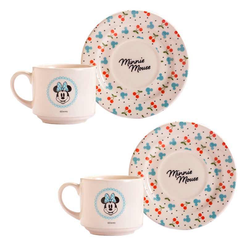 Jogo 2 Xícaras e 2 Pires Disney