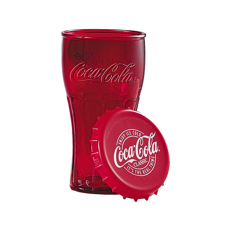 Copo Contour com Tampa Coca-Cola