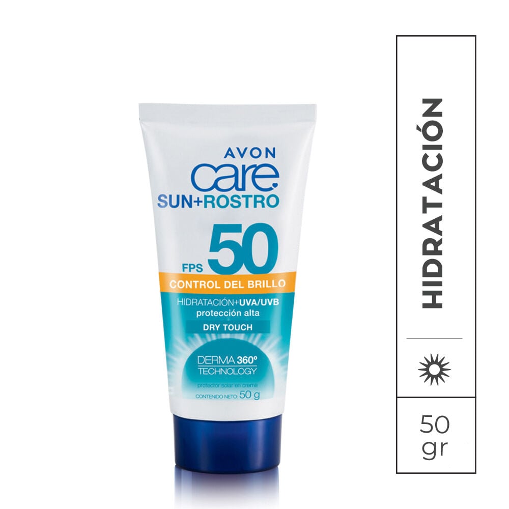 Protector solar en crema para el rosto FPS 50 | Avon Care Sun+