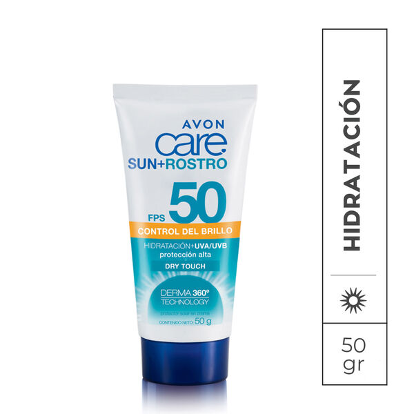Protector solar en crema para el rosto FPS 50 | Avon Care Sun+