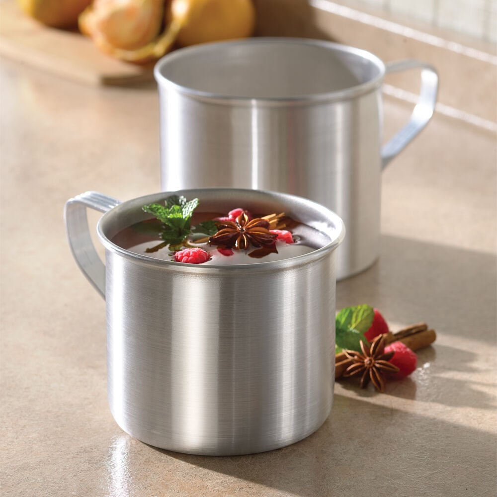 Juego de 2 pocillos de aluminio| Casa & Estilo