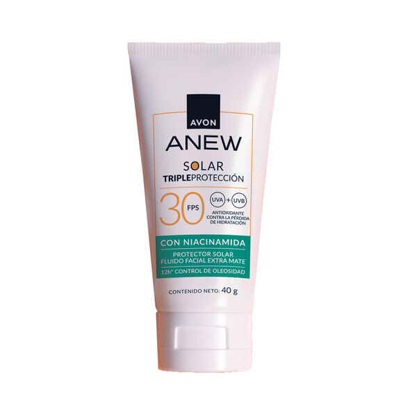 Protector solar facial mate Anew Solar Triple protección FPS 30