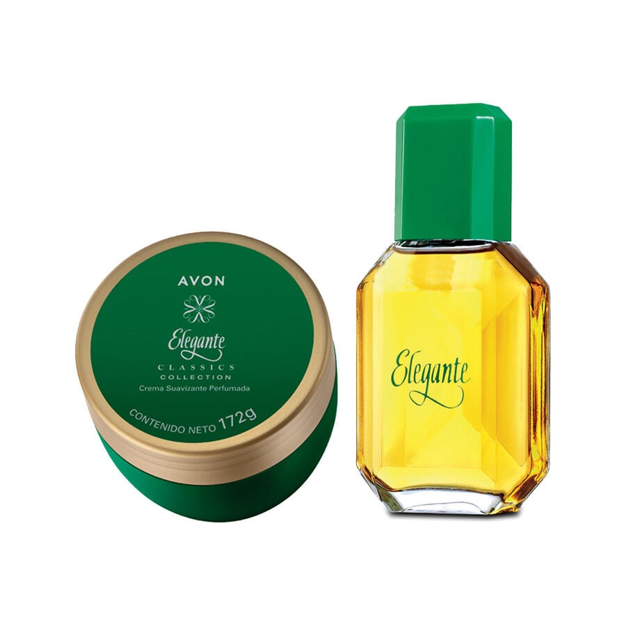 Set Elegante crema y colonia | Elegante