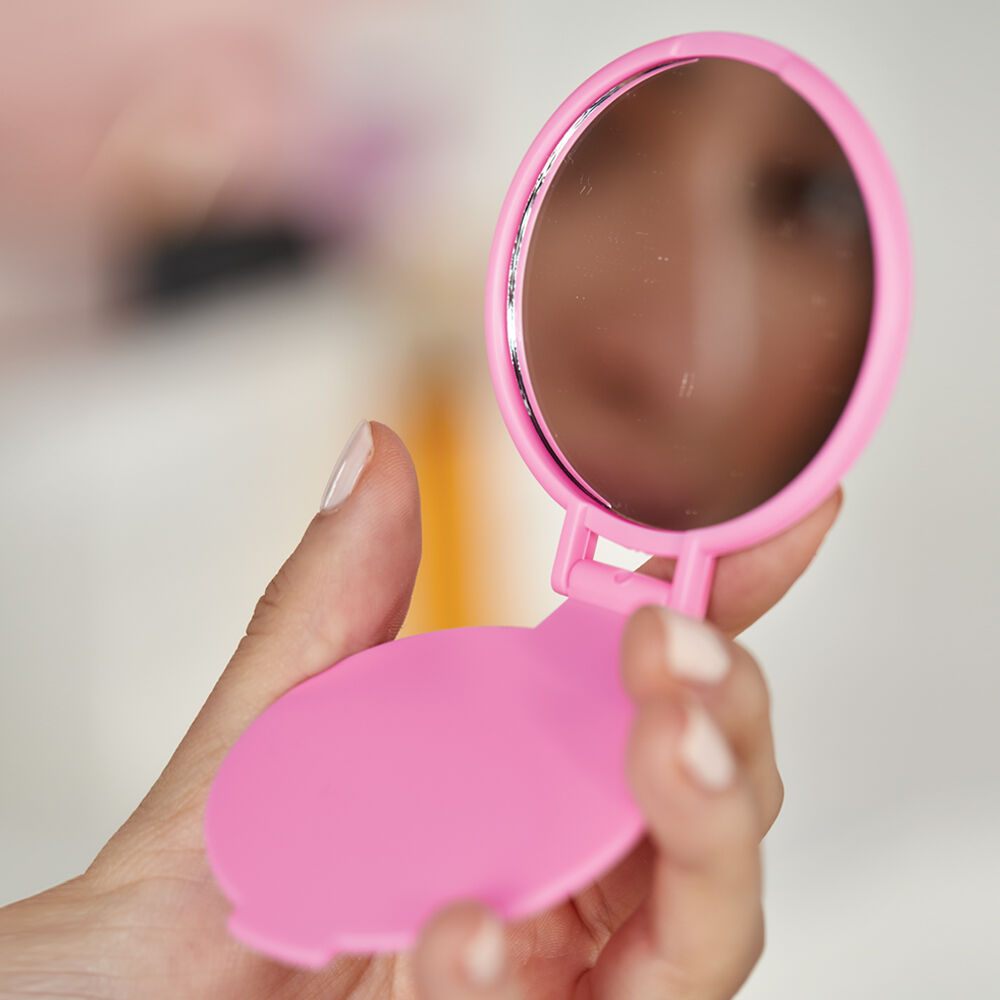 Espejo de bolsillo rosa | Casa & Estilo