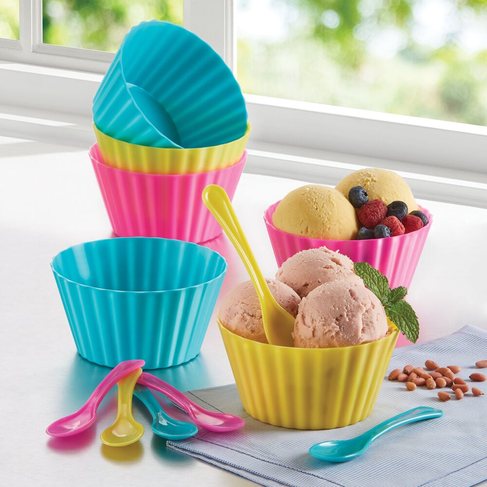 Juego de 6 tazones con cuchara | Casa & Estilo