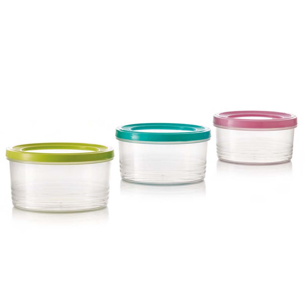 3 RECIPIENTES REDONDOS VISON TEC | HOUSEWARES