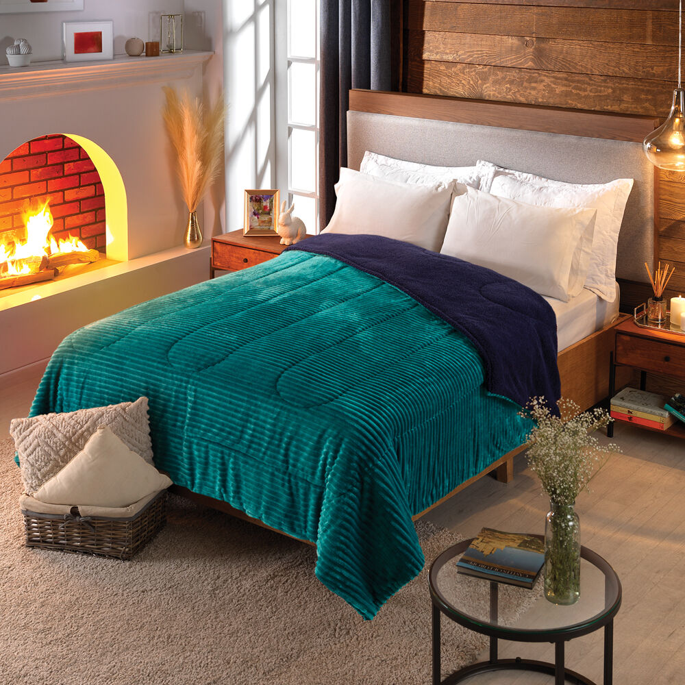 Cobertor de borrega MT Esmeralda | Casa & Estilo