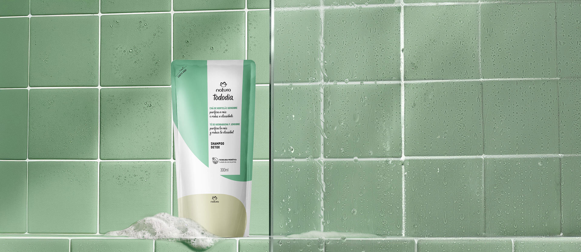 Repuesto Shampoo Detox Tododia Té de Hierbabuena y Jengibre