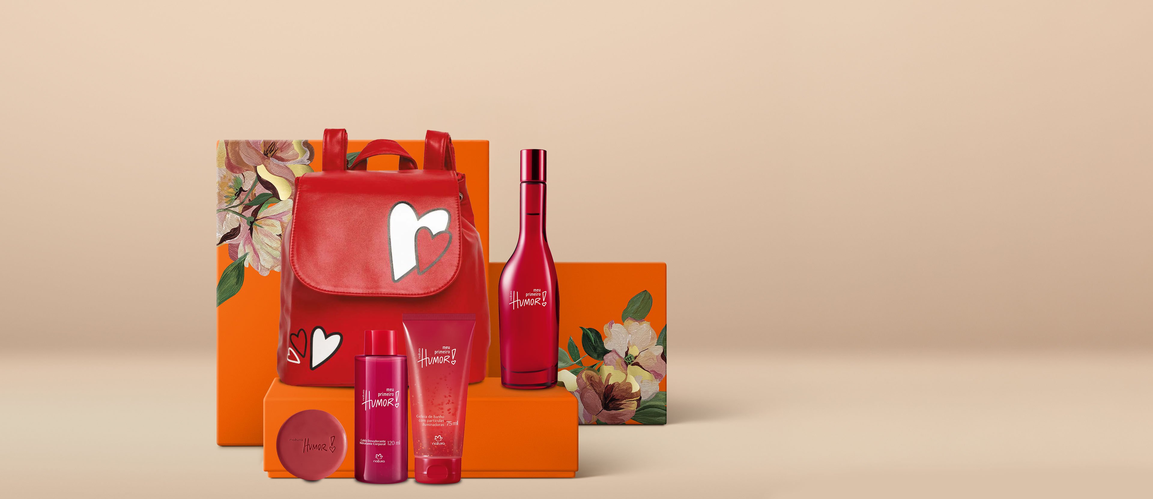 Regalo Madres Meu Primeiro Humor ( mochila + 1 eau de toilette + 1 jabón líquido + 1 crema corporal + 1 jabón)