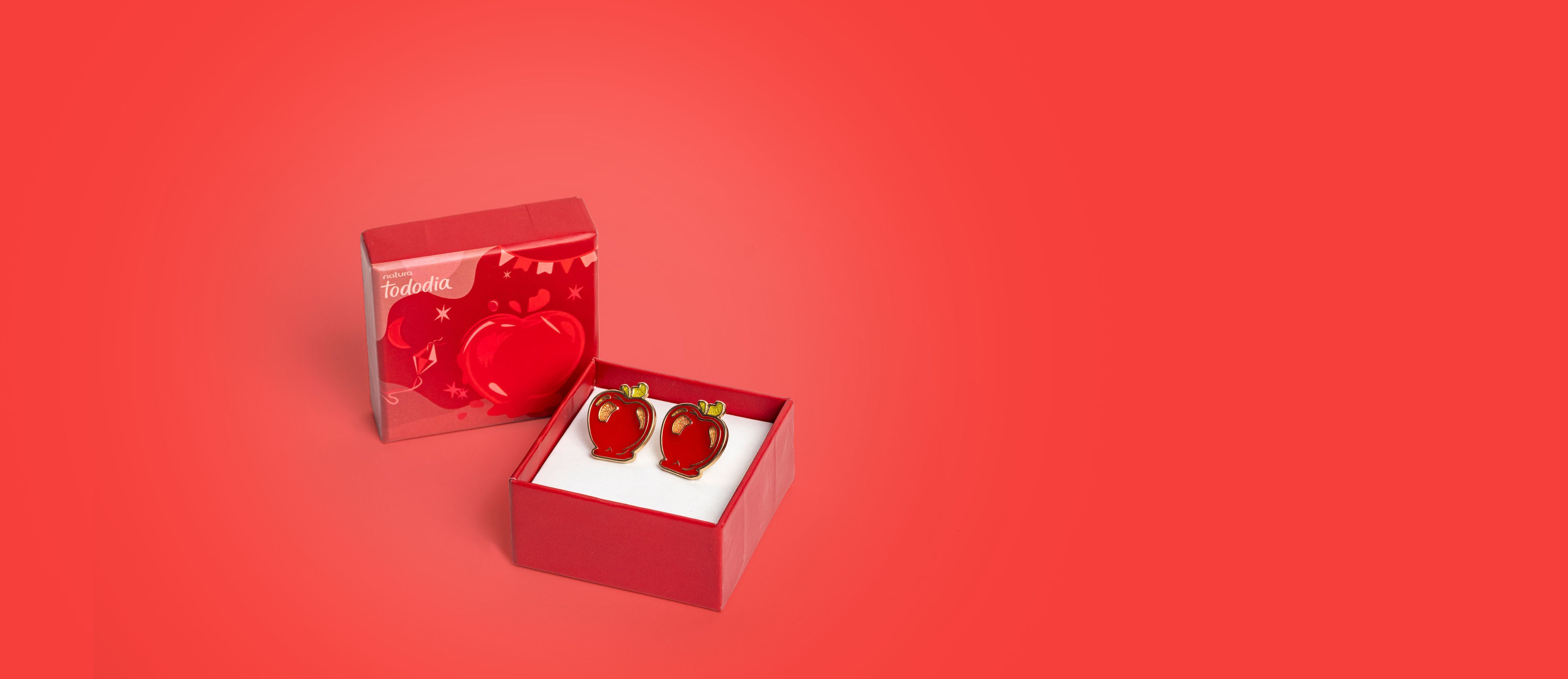 Aretes Manzana Caramelizada