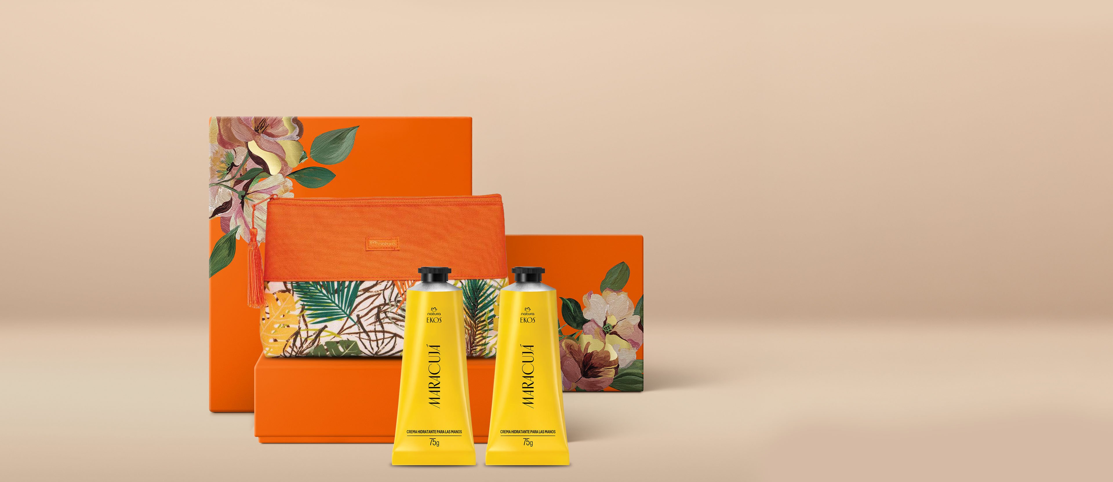 Regalo Madres 2 cremas de manos Maracuya Ekos con Neceser